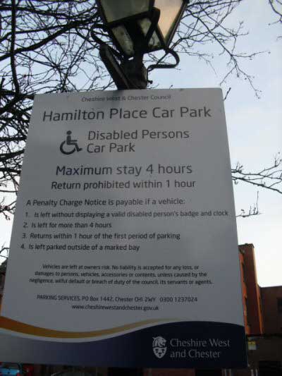 Disabled Parking Hamilton Street 3